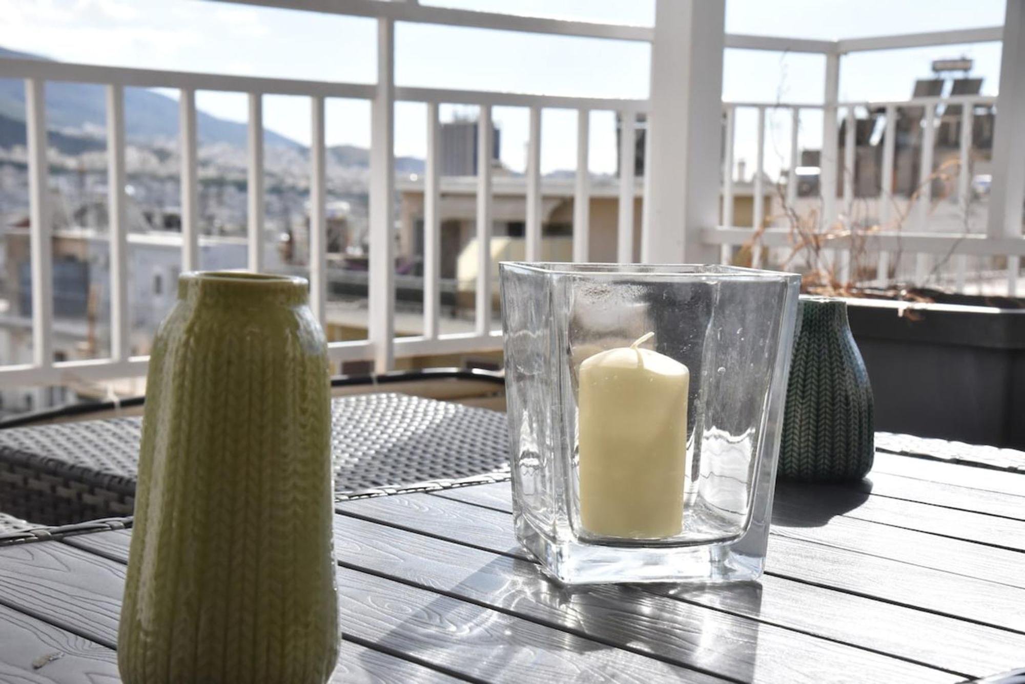 Tiny Rooftop Apartment Atenas Exterior foto